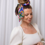 gumka scrunchie z szarfa safari spadiora 4