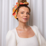 gumka scrunchie z szarfa kalejdoskop spadiora 4