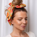 gumka scrunchie z szarfa kalejdoskop spadiora 6