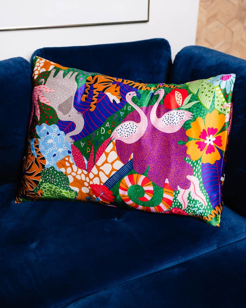 jedwabna poszewka na poduszke safari spadiora