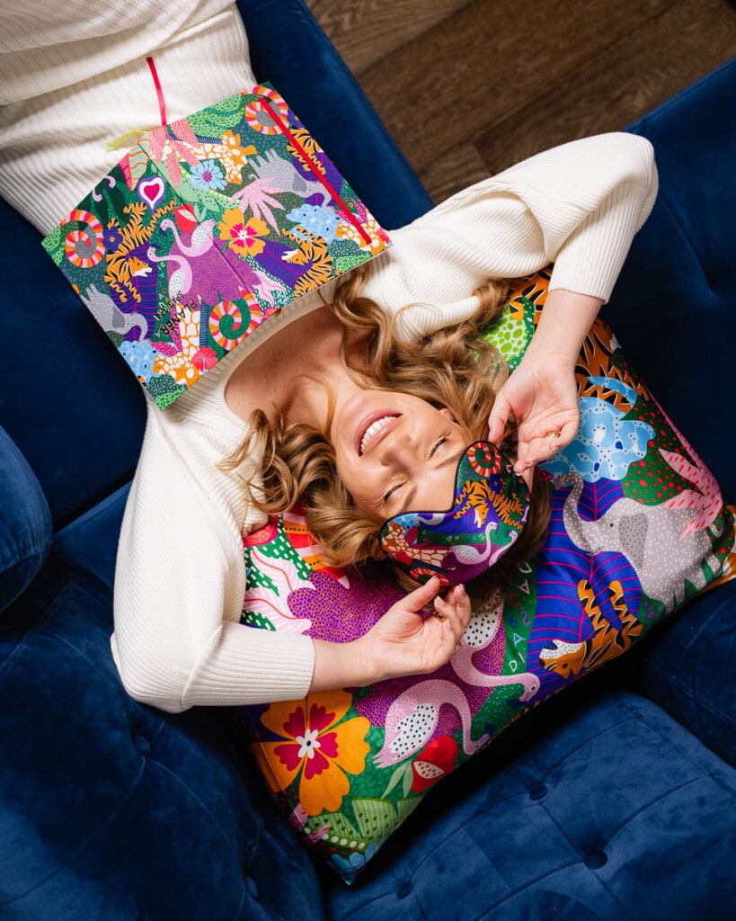 jedwabna poszewka na poduszke jedwabna opaska na oczy safari spadiora 5