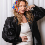 jedwabna apaszka dwustronna makatka spadiora