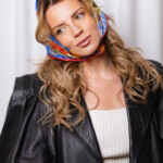 jedwabna apaszka dwustronna makatka spadiora 3