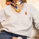 jedwabna apaszka dwustronna makatka spadiora 13