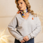 jedwabna apaszka dwustronna makatka spadiora 14