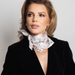 jedwabna apaszka dwustronna kwiaty zodiaku spadiora 6