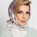 jedwabna apaszka dwustronna kwiaty zodiaku spadiora 17