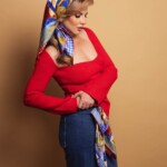 apaszka jedwabna dwustronna makatka spadiora 19