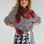 apaszka jedwabna dwustronna wisnie spadiora 36