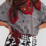 apaszka jedwabna dwustronna wisnie spadiora 38