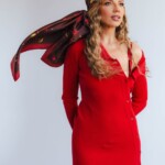 apaszka jedwabna dwustronna wisnie spadiora 42