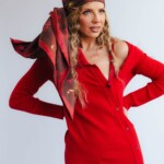 apaszka jedwabna dwustronna wisnie spadiora 44