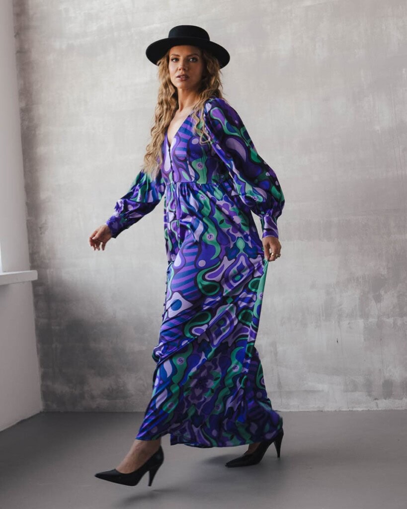 jedwabna sukienka etera spadiora 11