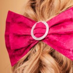 kokarda zakardowa do wlosow lukso fuksja spadiora