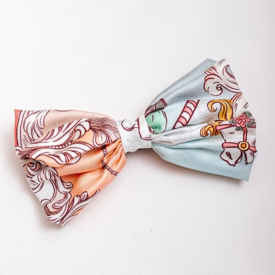 jedwabna kokarda do wlosow ondo karuzela krolewski blekit spadiora 1