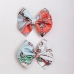 zestaw dwoch spinek do wlosow z jedwabnymi kokardkami arko karuzela krolewski blekit spadiora