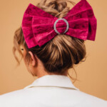 kokarda zakardowa do wlosow lukso fuksja spadiora 3