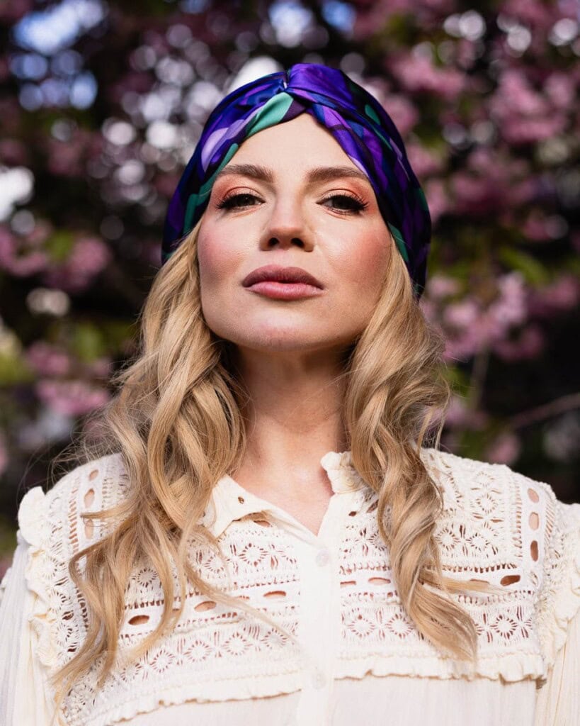 jedwabny turban premium kalejdoskop spadiora 2