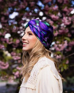 jedwabny turban premium kalejdoskop spadiora 1