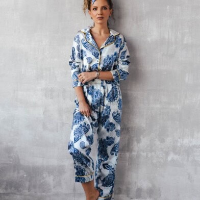 jedwabna satynowa pizama revo duma zestaw z dlugimi spodniami spadiora 17