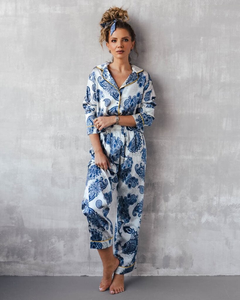 jedwabna satynowa pizama revo duma zestaw z dlugimi spodniami spadiora 17