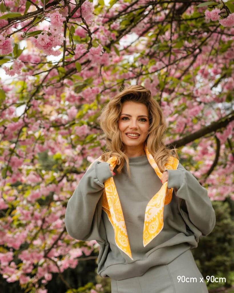 apaszka jedwabna dwustronna totem spadiora 7