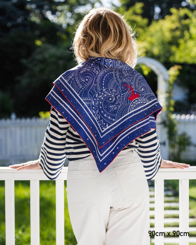 apaszka jedwabna dwustronna latarnia spadiora 13