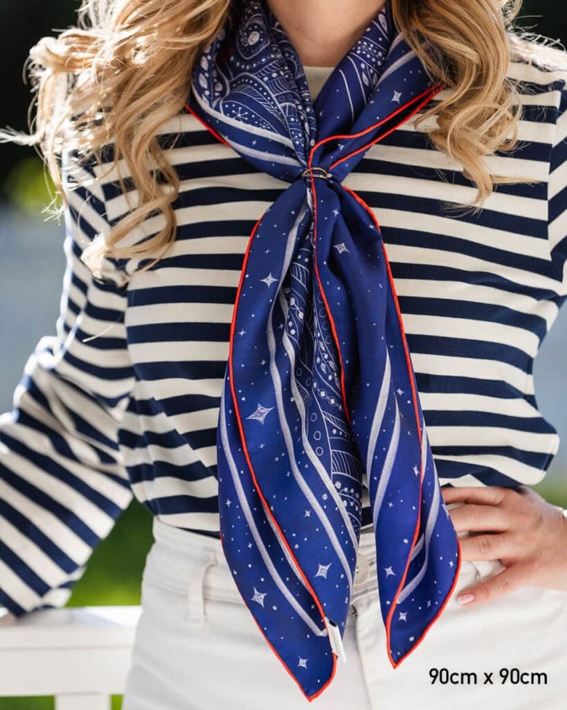 apaszka jedwabna dwustronna latarnia spadiora 19