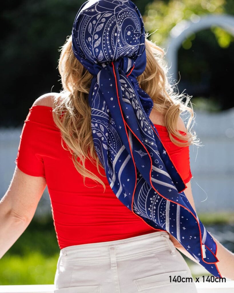 apaszka jedwabna dwustronna latarnia spadiora 23