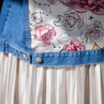 kurtka jeansowa safari kwiaty zodiaku pedzel spadiora 6