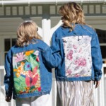 kurtka jeansowa safari kwiaty zodiaku pedzel spadiora 10