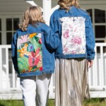 kurtka jeansowa safari kwiaty zodiaku pedzel spadiora 11