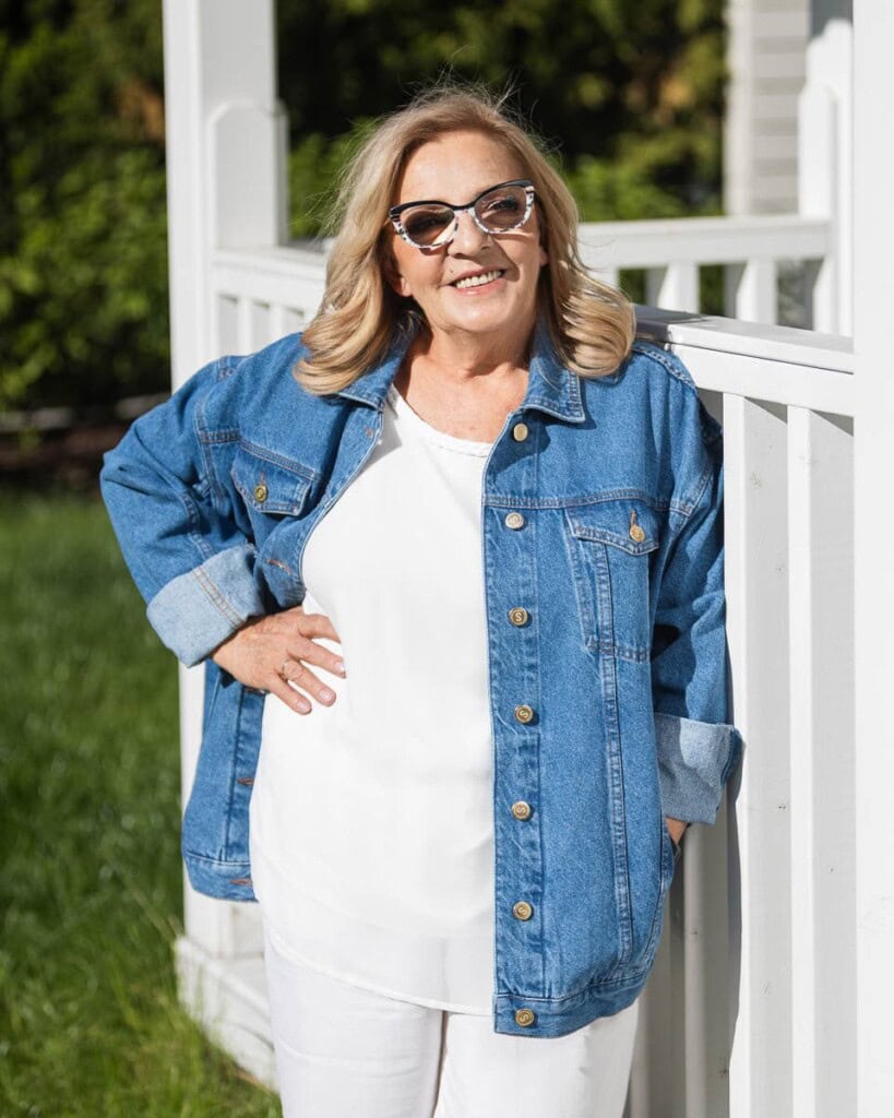 kurtka jeansowa safari kwiaty zodiaku pedzel spadiora 18