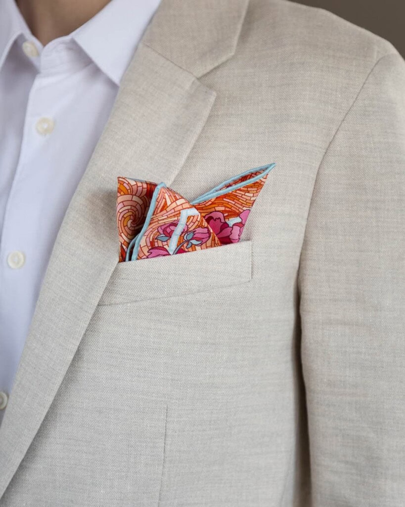 poszetka jedwabna meska dwustronna rok smoka spadiora