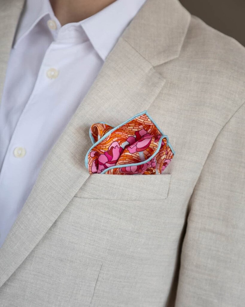 poszetka jedwabna meska dwustronna rok smoka spadiora