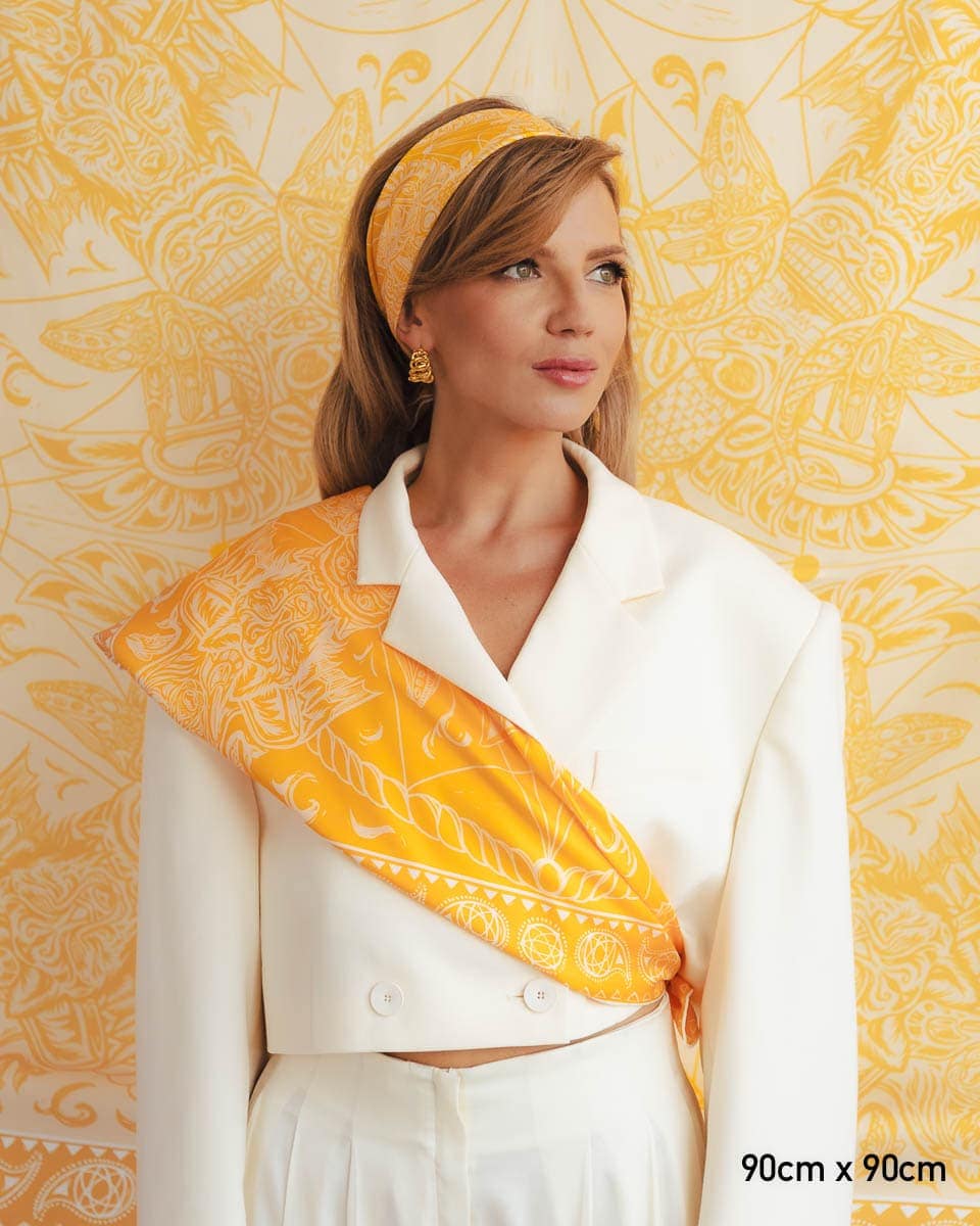 apaszka jedwabna dwustronna totem spadiora 22