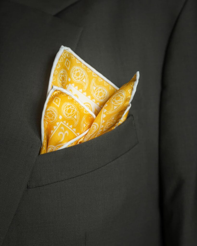 poszetka jedwabna meska dwustronna totem spadiora 1