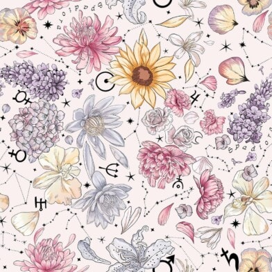 wzor kwiaty zodiaku przystajacy spadiora