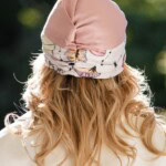 jedwabny turban dwukolorowy kwiaty zodiaku spadiora 4