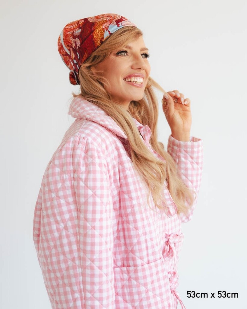 apaszka jedwabna dwustronna rok drewnianego smoka spadiora 26