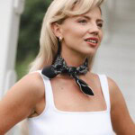 apaszka jedwabna dwustronna feminimal czarna spadiora 2