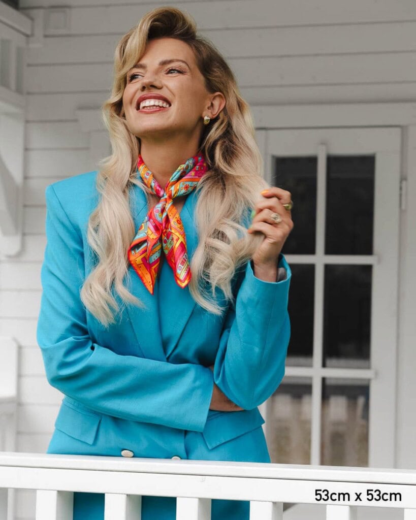 apaszka jedwabna dwustronna playlista spadiora