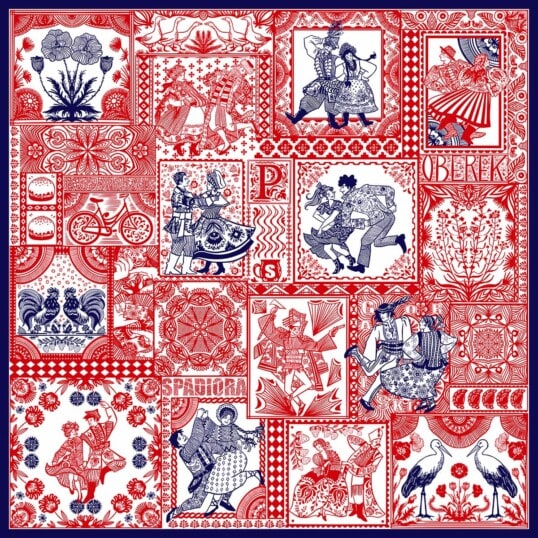 apaszka jedwabna Spadiora Wiwat