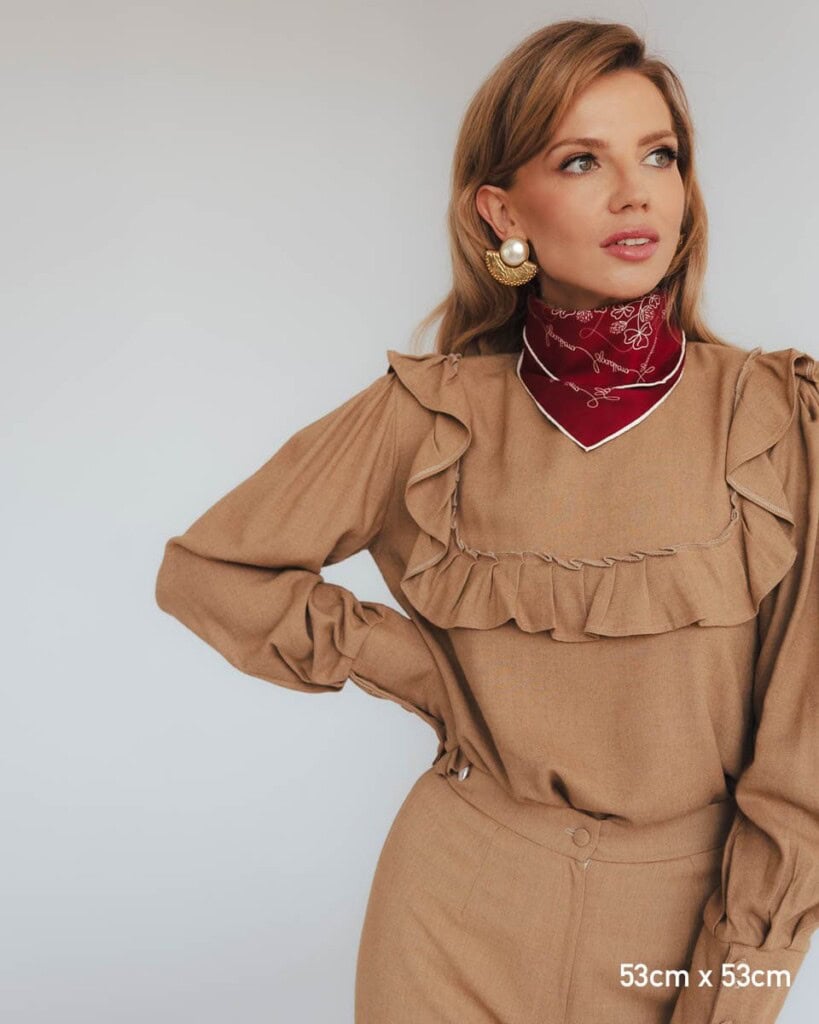 apaszka jedwabna dwustronna feminimal boro spadiora 10