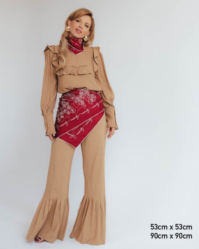 apaszka jedwabna dwustronna feminimal boro spadiora 11