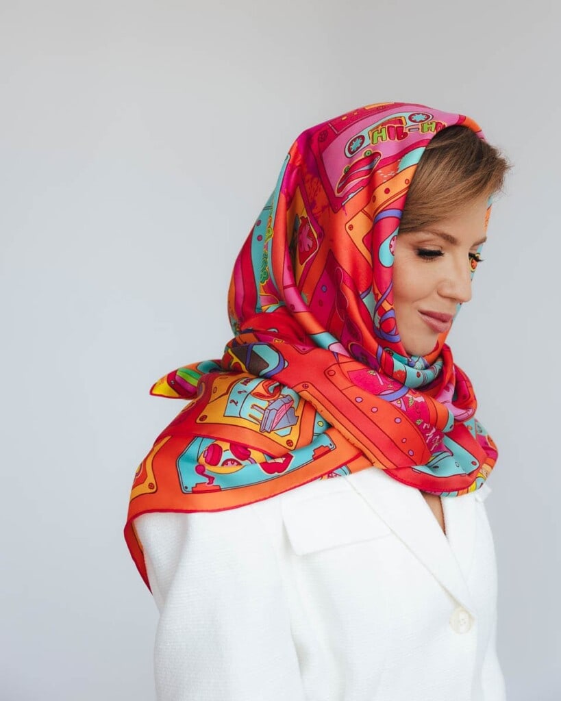 apaszka jedwabna dwustronna playlista spadiora 7