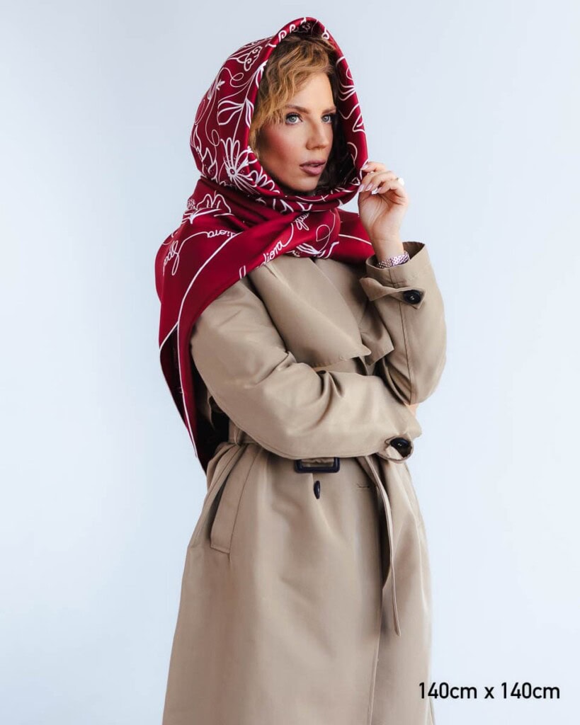 apaszka jedwabna dwustronna feminimal boro spadiora 14