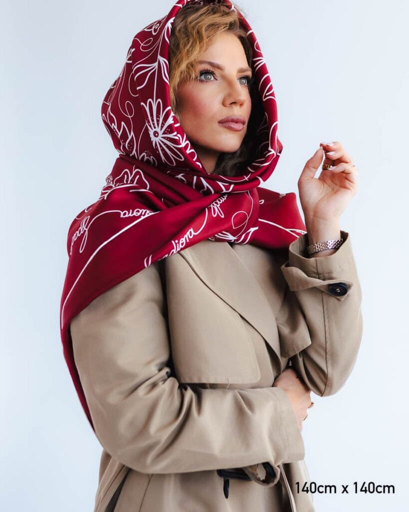 apaszka jedwabna dwustronna feminimal boro spadiora 15