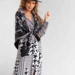 apaszka jedwabna dwustronna feminimal czarna spadiora 12