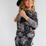 apaszka jedwabna dwustronna feminimal czarna spadiora 16